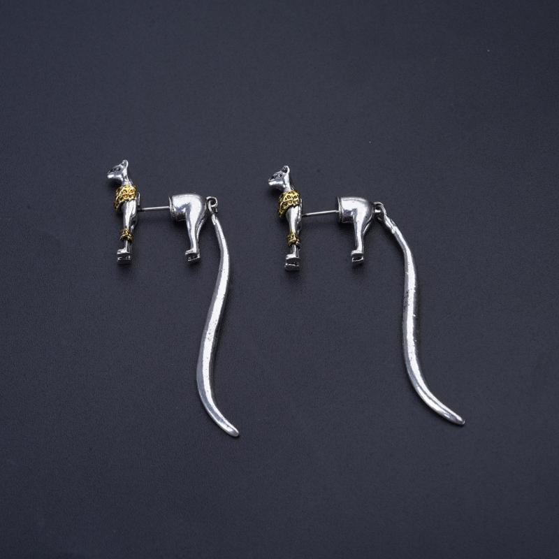 Fashion Ear Pin Delicate Ear Studs Egyptian Cat Shape Ear Jewelry Studs Earrings Ear Accessories for Fashion Outfits