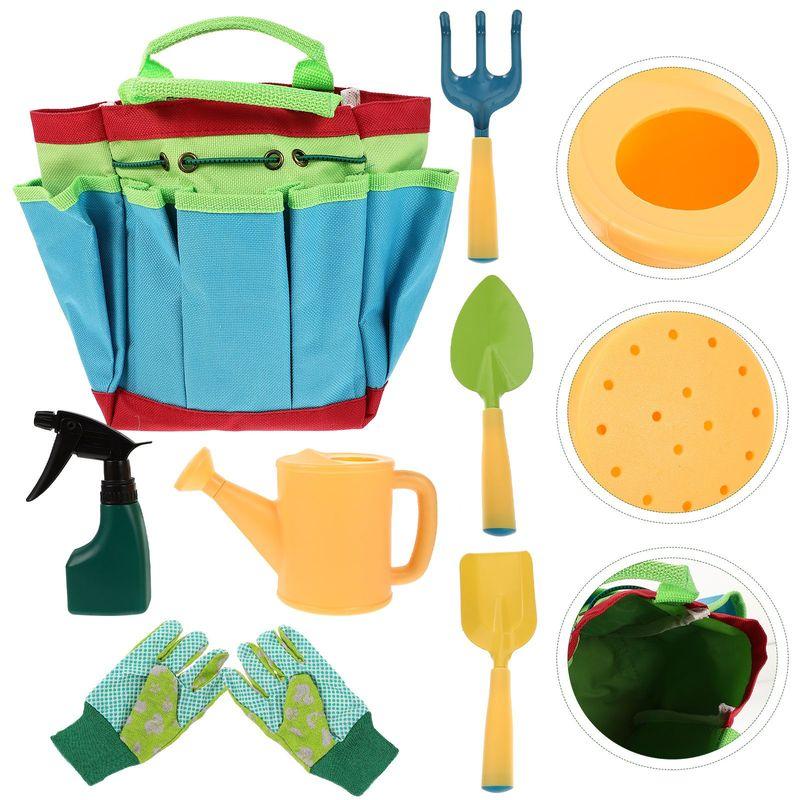 Niños Rastrillo Juego de Herramientas de Jardín Kit de Jardinería Rastrillos Juguete Suministros Herramientas Plantar Mano Niño