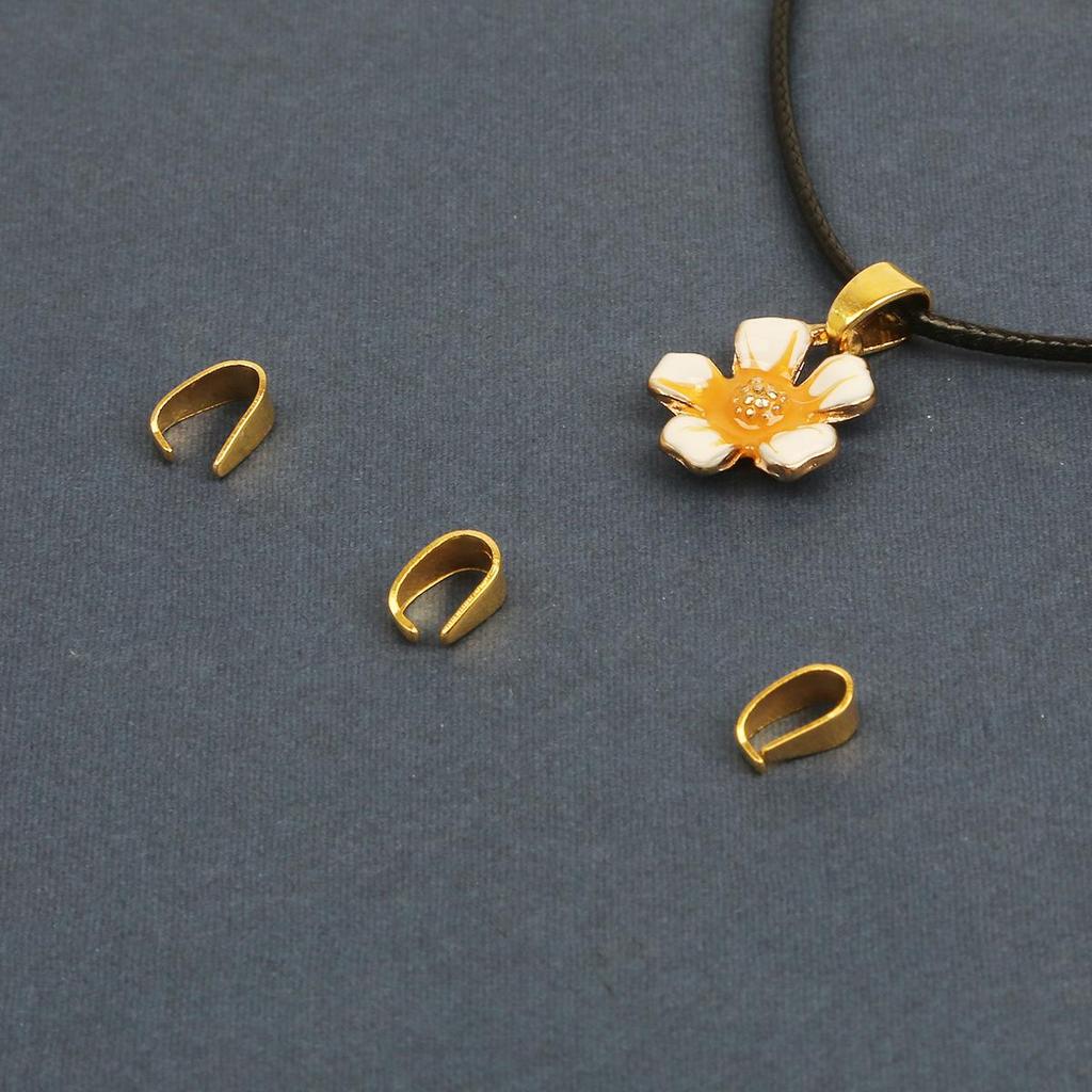 4x9mm Iron Melon Seed Buckle: Smooth Pendant Clip and Bracelet Clasp for DIY Handmade Jewelry