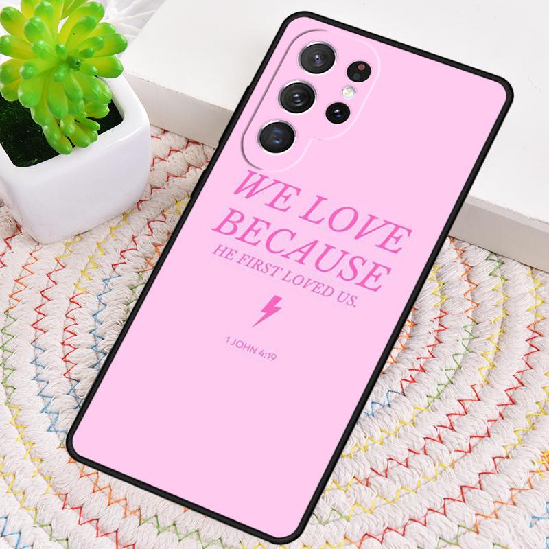 He First Loved Us Tree - God Silicone Phone Case For Samsung Galaxy Note 10 Pro S26 S25 S24 S23 S22 S21 Plus S25Ultra Capa Cover