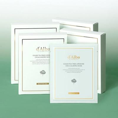 [Dalba] Clean Tea Tree Liposome Cica Calming Mask Pack Total 20 Sheets (5 Sheets X 4 Boxes)