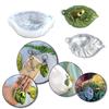 Silicone Decoration Mold Adorable Leaf Frog Shape Mold Keychain Mould Easy To Clean Casting Mould for Keyring Enthusiast