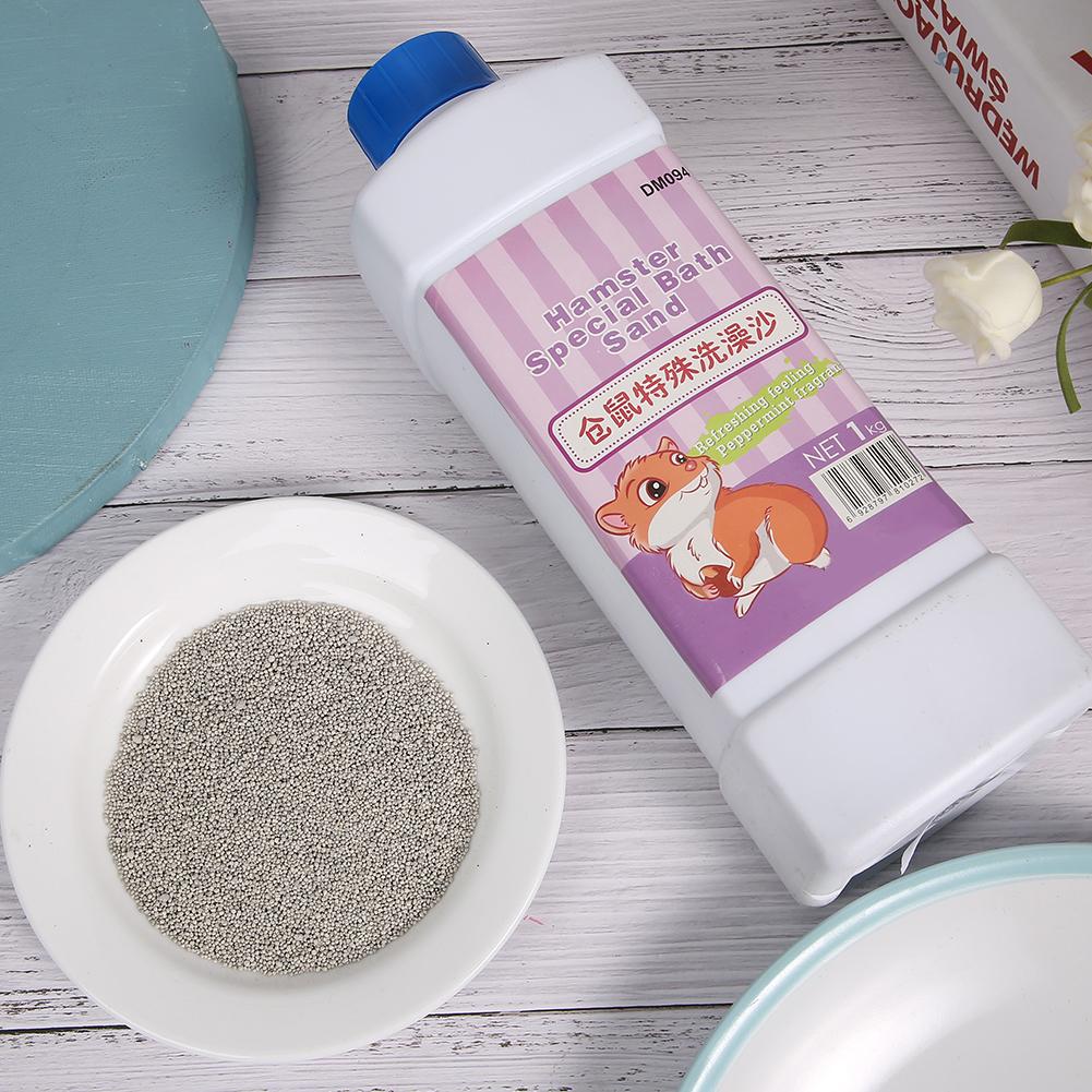 1kg Doğal Madde Güvenli Pet Banyo Kumu Hamster Chinchilla Tavşan Banyo Kumu