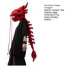 Chinese Loong Skeleton Headgear 3D Dragon Bone Head Costume Prop Halloween Cosplay Party Stage Performance Plush Head