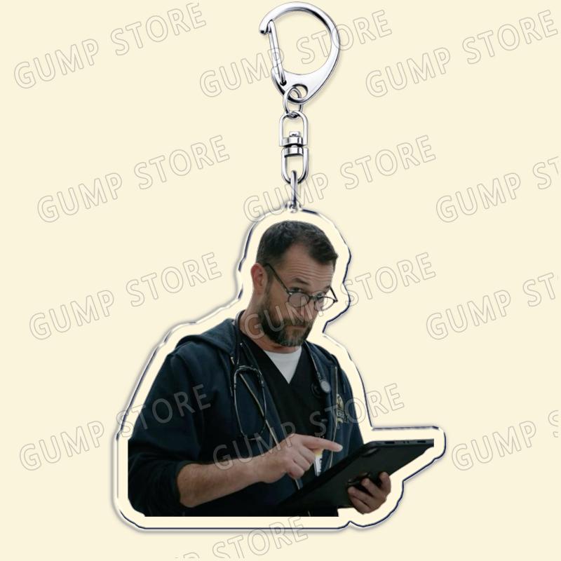 

The Pitt TV Show Keychain for Accessories Keyring Noah Wyle Dr Robby Frank Langdon Key Chain Jewelry Fans Friends Gamer Gifts