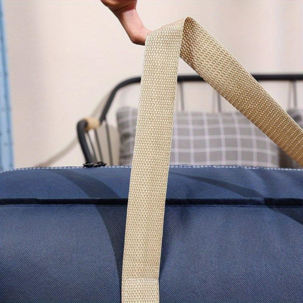 1PC Large Capacity Moving Bag, Reusable Zipper Storage Bag for Clothes, Bedroom, RV & Seasonal Use, Sturdy Non-Woven Fabric with Multiple Compartments