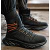 Men's Work Safety Boots Anti-smash and Anti-puncture Steel Toe Protective Shoes Men Breathable and Comfortable High-top Boots