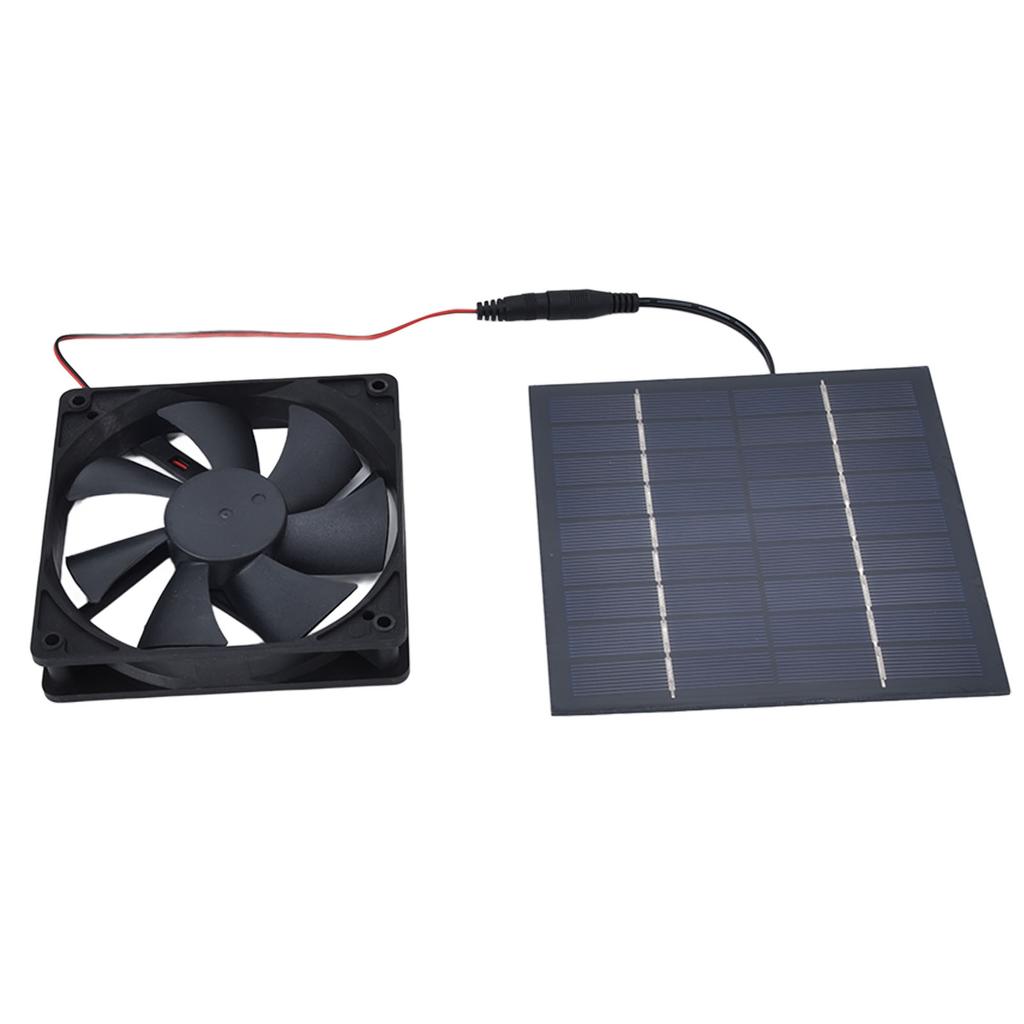 Solar Powered Exhaust Fan 10W Single Fan Waterproof Solar Panel Fan Kit for Chicken Coops Greenhouses