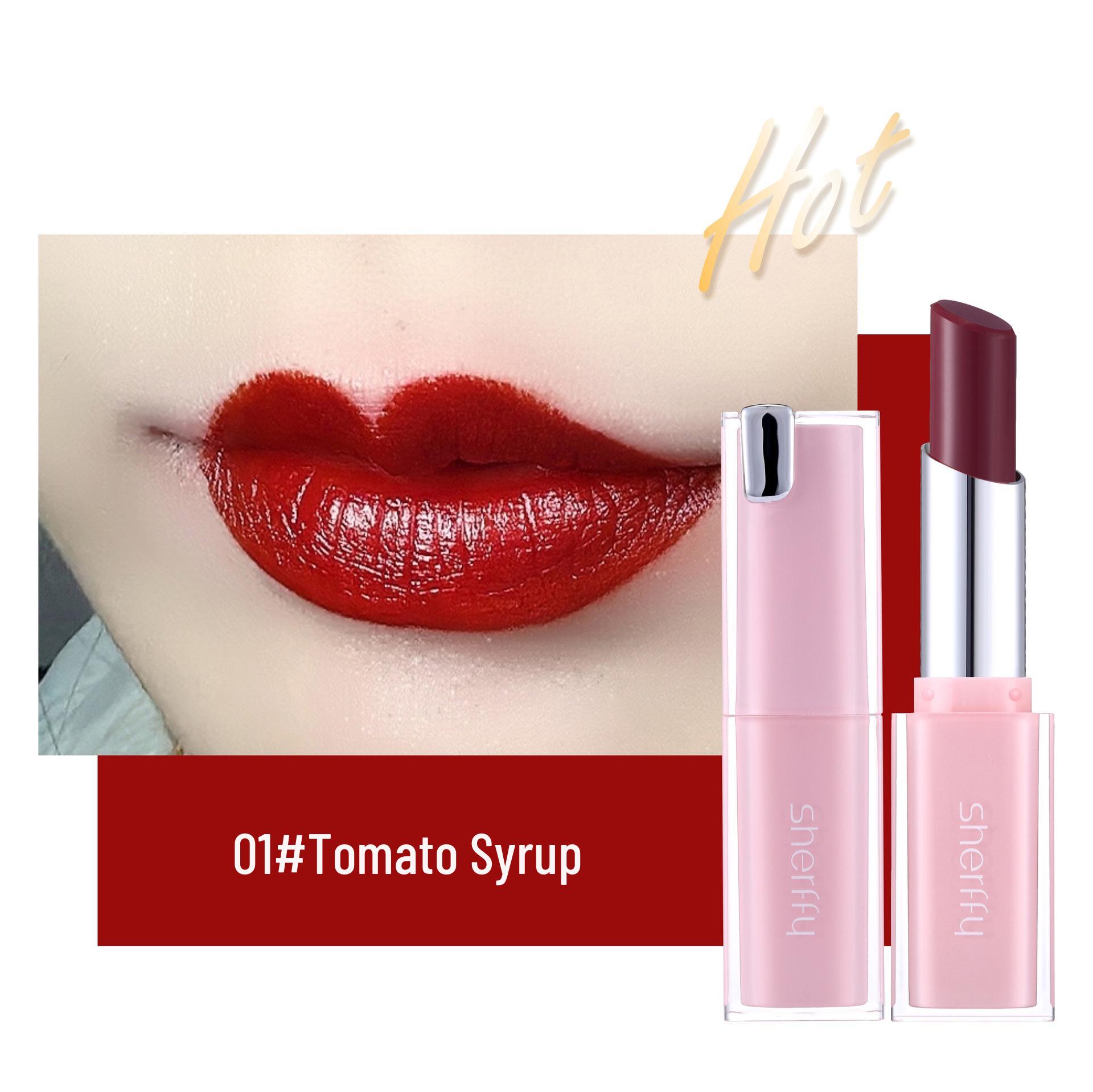 

Sherffy Желейная помада: Увлажняющий, Стойкий, Не выцветающий, Нелипкий Оксфордский красно-коричневый для сияющей кожи