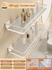 Acrylic Transparent Wall Storage Rack Cosmetic Makeup Storage Tray Shampoo Rack Shower Shelf Bathroom Accessories No Drill Shelf