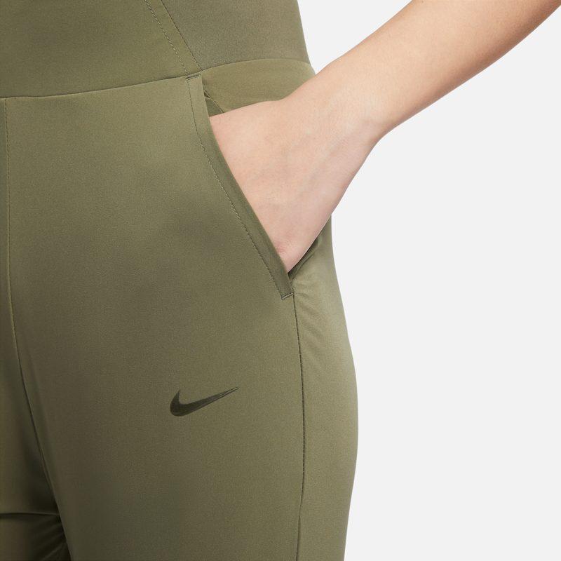 Nike Knitted Sweatpants Women's Green Moderate Slim Fit Pants CU4612-222