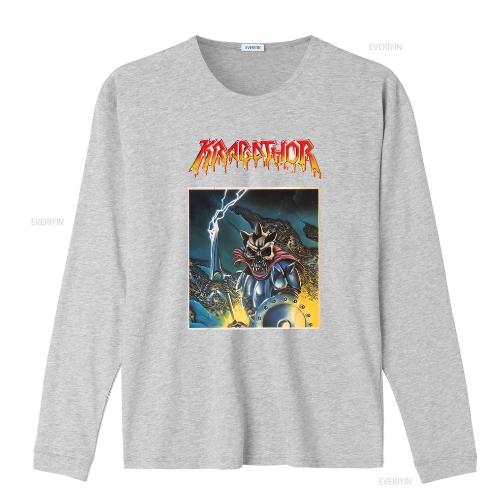 Hot Krabathor Black Cotton All Size S 5xl For Fans T Shirt Hm29 Vintage Washed Designer Clothes Streetwear Graphic Casual