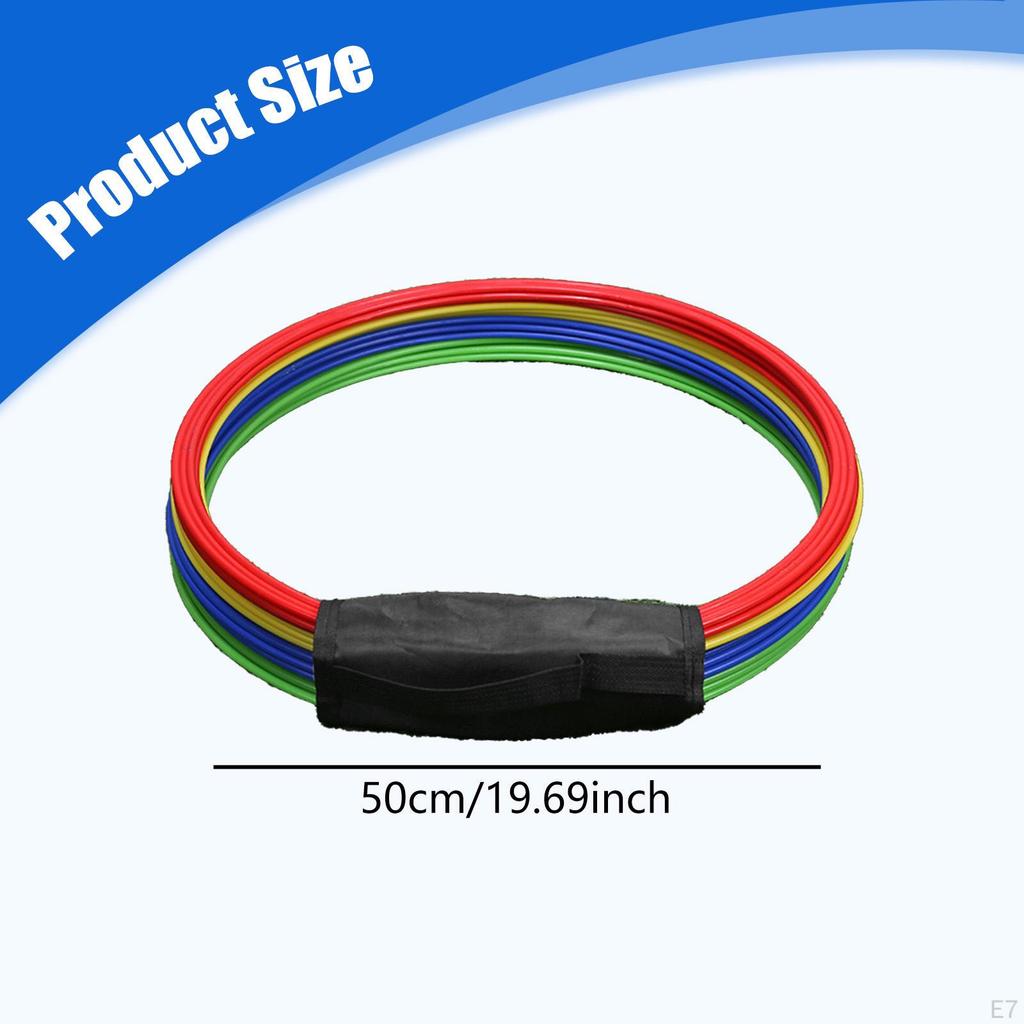 12 Stuks Wendbaarheidsringen Oefening Snelheidscirkel Multifunctionele Voetwerk Balans Oefeningen Springringen