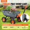 Poly Garden Dump Cart Heavy-duty Yard Carts and Wagons 6.48 cu.ft 1200 lbs