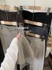 High-Grade Gray Wide-Leg Suit Pants - Women's Spring 2026 Drape Loose, Floor-Length Casual Trousers