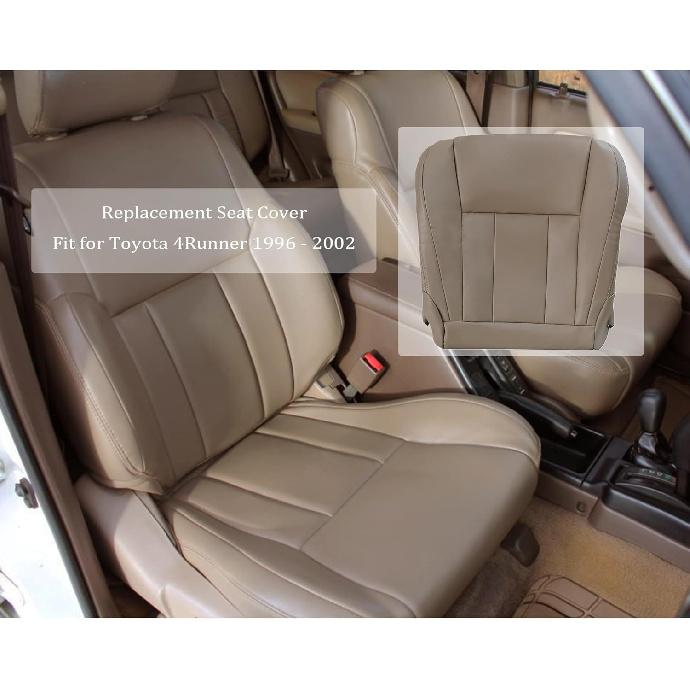 Front Driver or Passenger Side Bottom Leather Replacement Seat Cover Tan Compatible with Toyota 4Runner 1996 1997 1998 1999 2000 2001 2002