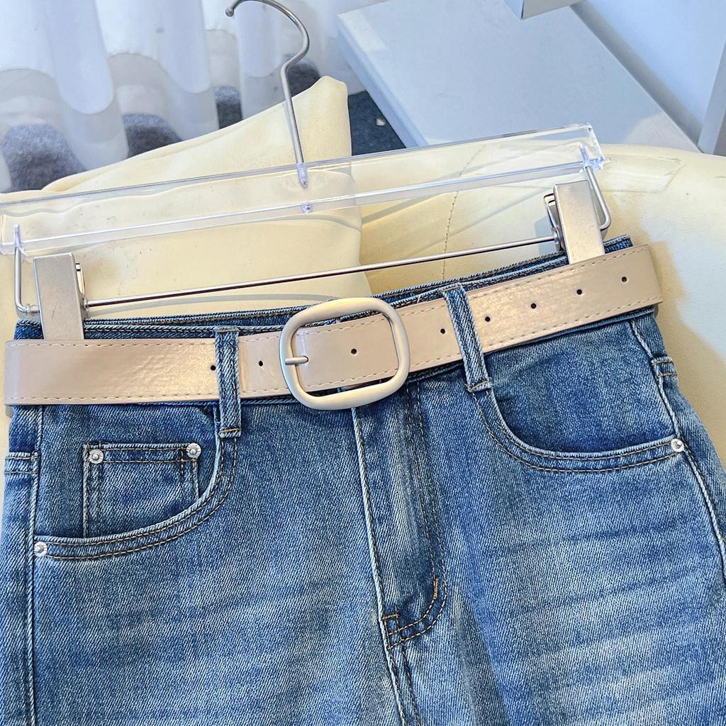 Women's 2026 Spring High-Waisted Blue Micro-Flare Jeans with Slimming Draped Legs