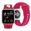 Hello Kitty Hkawmschblr Apple Watch 38/40/41Mm Red/Czerwony Pasek Silikonowy Głowa Kotka