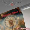 2pcs   2D FLAT PRINTING Curtains (Without Rod) Dandelion Glow(3) Modern Curtain Fabric Machine Washable Fabric Curtains Gifts for