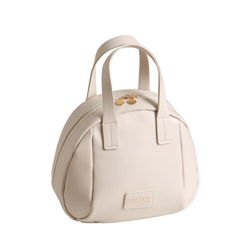 

Women s Makeup Bag PU Cosmetic Bag Organizers for Cosmetics Large Storage Pouch Portable Handheld Toiletry Bag Vanity Suitcase белый