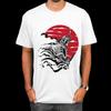 Japanese-style Trendy Brand Japanese Samurai T-shirt for Men In Summer, Suitable for Couples, for European American Street Wear.