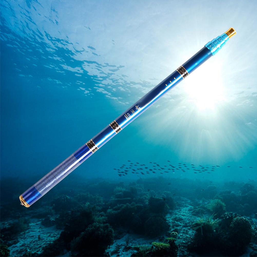 Bärbart Rese Ultralätt Fiskespö Teleskopiskt Kolfiber Bäckfiske Handspö (4,5 m)