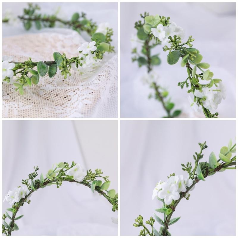 Floral Garlands Crown Hair Wreath Flower Headbands Bride Flower Crown Wedding