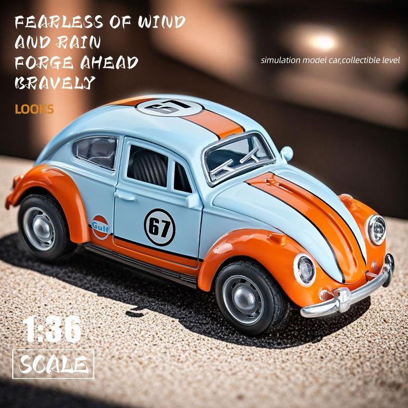 SPZS3 CCA Diecast 1/36 Volkswagen Classical Beetle Alloy Model T1 Bus Toy Boy Ford GT Simulation Miniature Voiture with Display Box QM9