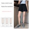 Loose Casual Pants Drawstring Sports Shorts Women Summer Thin High Waist Show Thin Outside Running Three-quarter Trousers