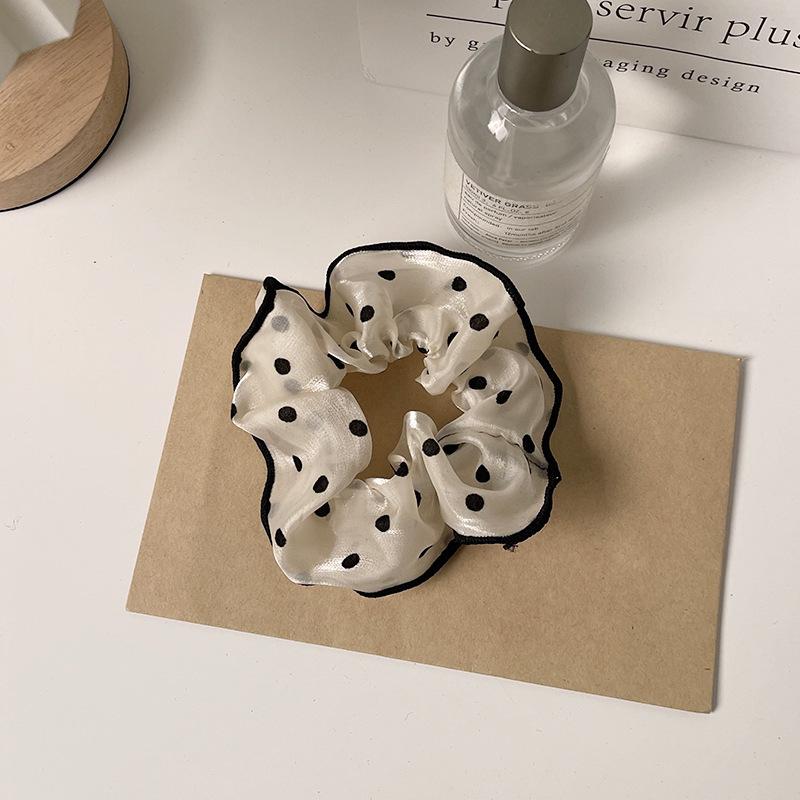 

Корейський стиль Крапковий Високоеластичний Резинка-скранчі Квітковий Аксесуар для волосся