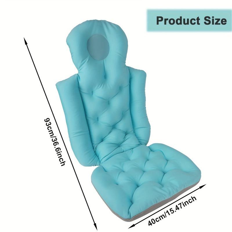 Badewanne Ganzkörper-Badekissen, Ergonomisches Spa-Kissen zur Kopf- und Nackenstütze, Schnelltrocknendes, rutschfestes Luxus-Badewannenzubehör aus Polystyrol