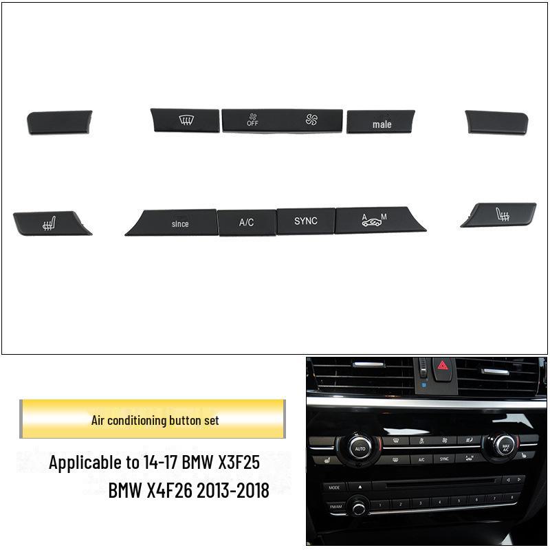Klimaanlagen-Tastensatz für BMW X3 X4 F25 F26 – Bedientasten im neuen Stil für die Luftmenge.