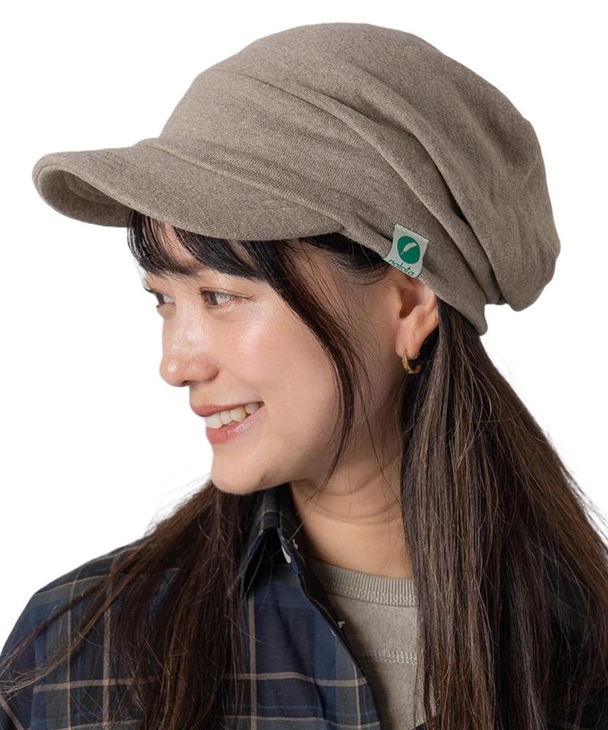 Nakota Sweat Cap Hat for Men and Deep Wide UV Cold Solid Going Slimming Size L Circumference Beige Women, Brim, Brim, Protection, Spring, Summer,