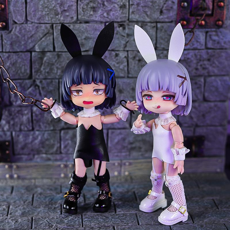 OB11 Clothes Suit Obitsu11 Bunny Girl Clothes Accessories Lovely Toys Suitable for GSC Dod Body 1/12 BJD Dolls
