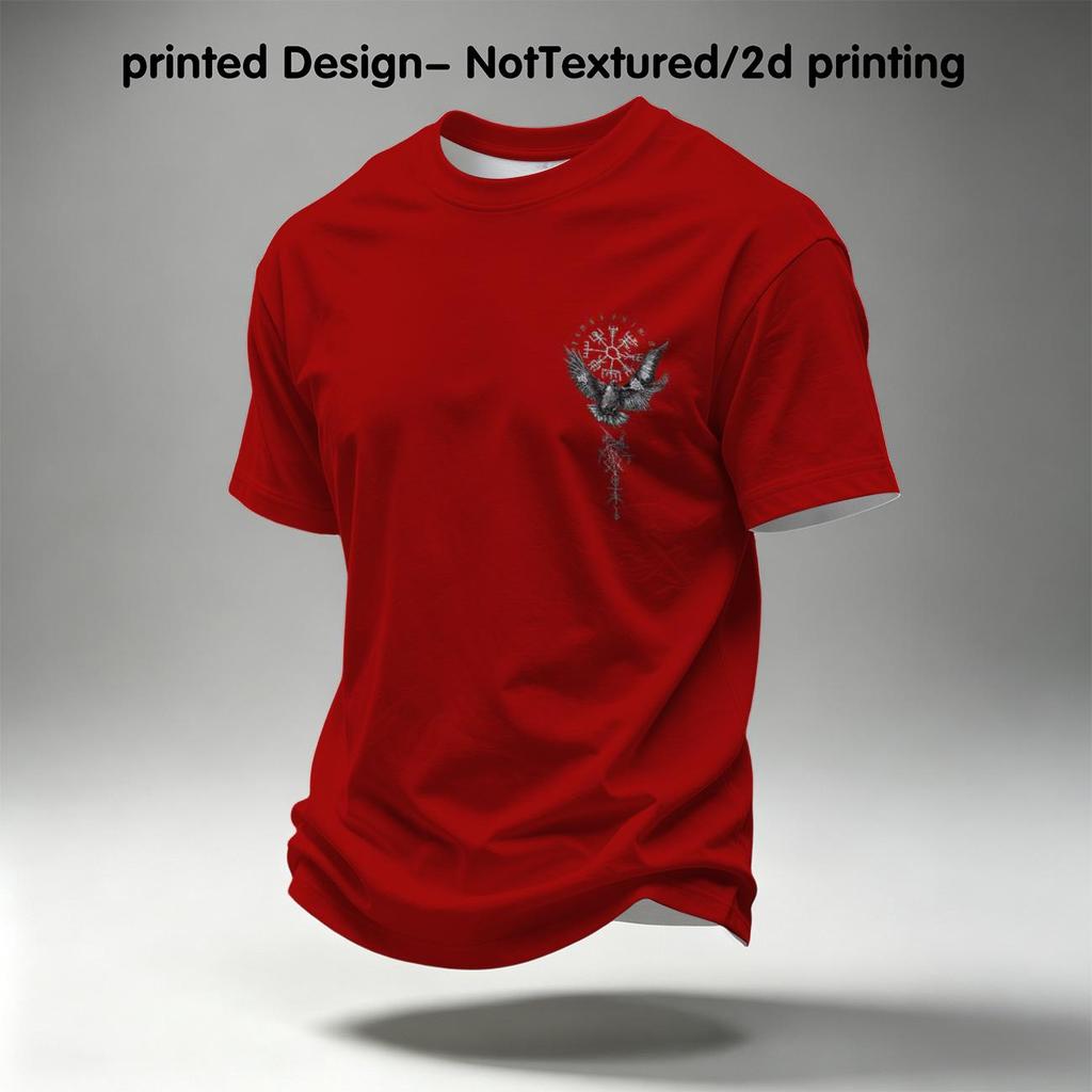 Men's Breathable T-Shirt, 2D Printed Fun Creative Day of the Dead Graphic Tee, Casual Daily Wear for Men