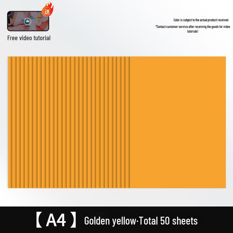 Free Shipping: Extra Thick A4 Color Cardstock - 50 Sheets - 160g White Card for Children's Crafts & Origami