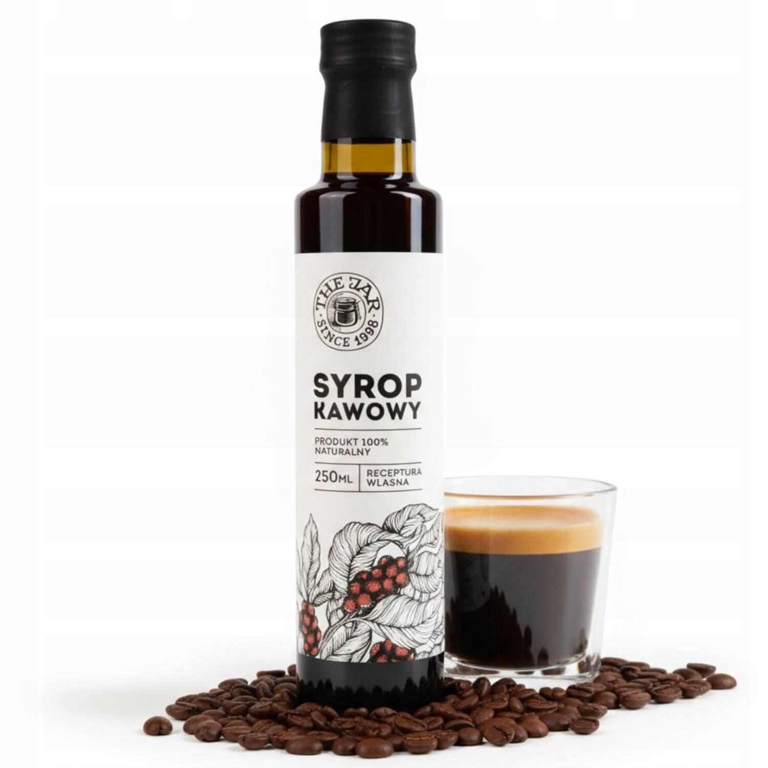 Koffiesiroop 250 ml Natuurlijk Met Rietsuiker Voor Tiramisu Ijskoffie