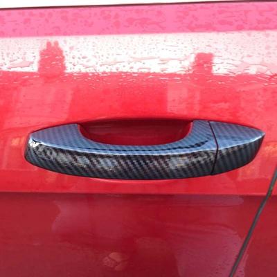 Door Handle Cover Trim Handles Covers for Skoda Octavia Combi Iii 3 MK3 A7 5e VRS Plastic Car Accessories Carbon Fiber