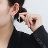 Mori Sweet Temperament Zircon Long Ear Clips Without Ear Piercings, Exquisite Light Luxury Butterfly Water Drop Earrings Earrings