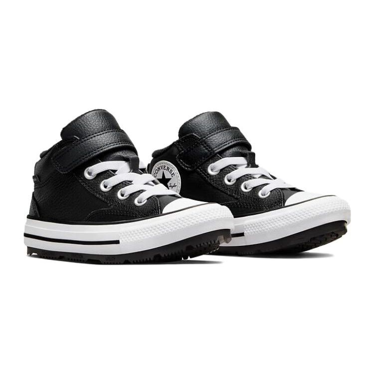 Converse Chuck Taylor All Star Mid Boot PS Malden Street - Black White Kids Sneakers A04817C
