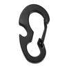2Pcs Black Everyday Carry Multi Tool D Ring Carabiner with Bottle Opener Spring Hook for Outdoor Keys Gear Camping Hiking Tools