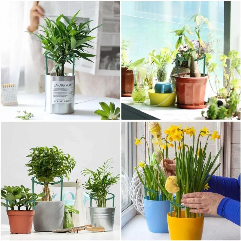 Plastic Plant Support Pile Stand Plant Support Pile for Flowers Greenhouses Arrangement Fixing Rod Holder Garden Tools