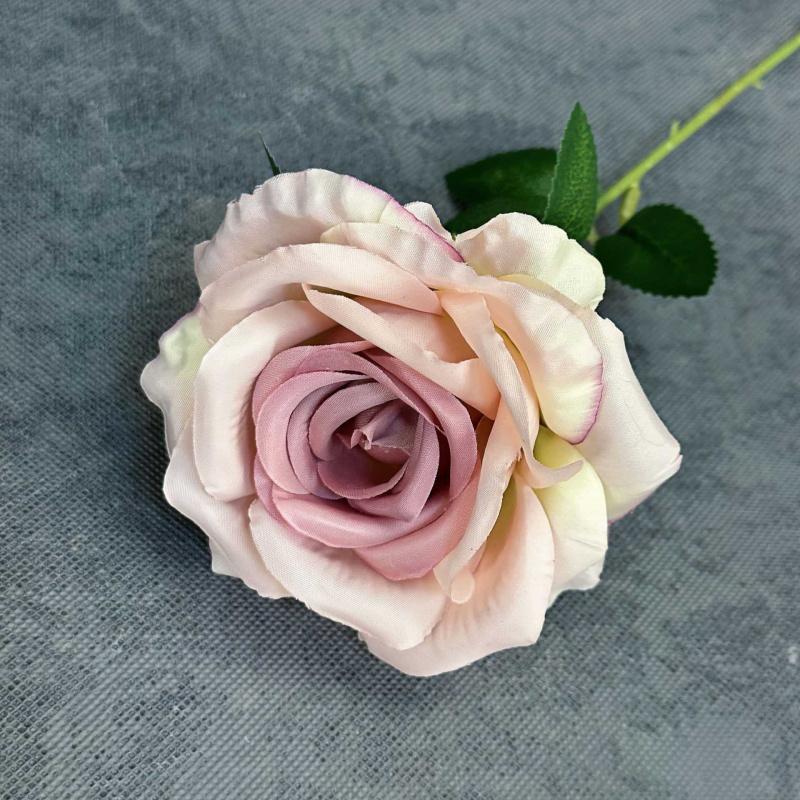 8pcs Artificial Large Rose Flower Branch Silk Long Stem Rose for Wedding Party Floral Decoration