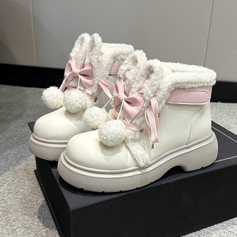 

Женские зимние теплые меховые ботинки большого размера на мягкой подошве, утепленные подкладкой ботильоны до щиколотки, противоскользящие, для пеших прогулок, повседневные, спортивные, ботинки Мартин 39