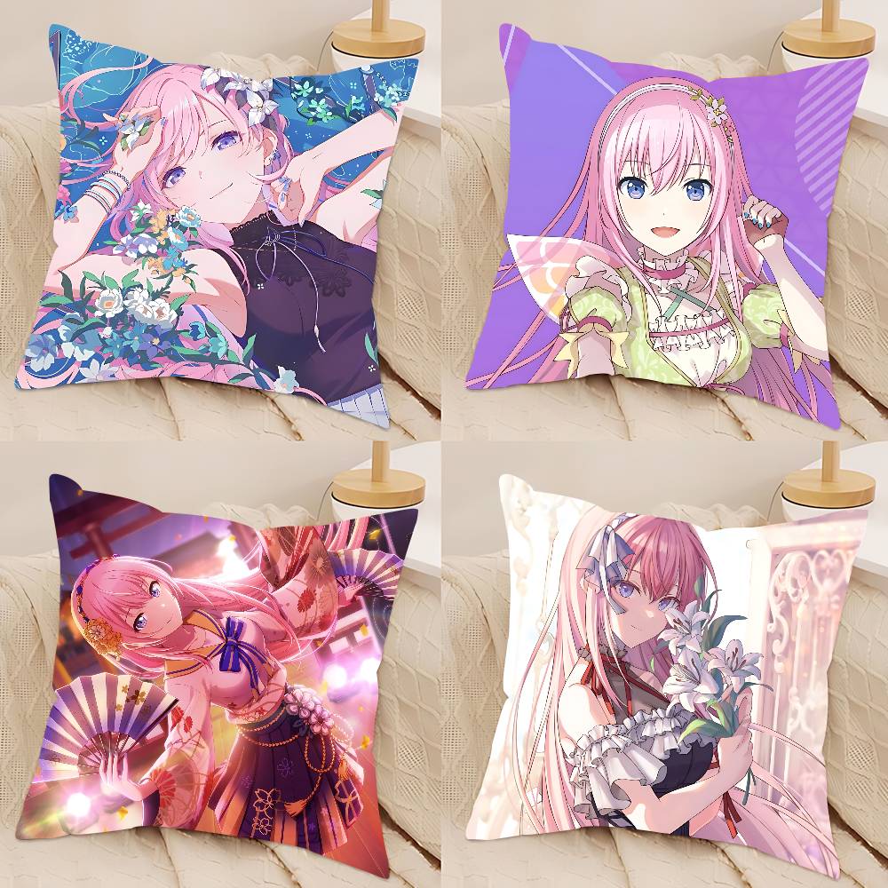 Pjsk Megurine-Luka Pillowcase Toon Gift Cushion Cover Bedroom Home Sofa Chair Seat Decor Pillow Case