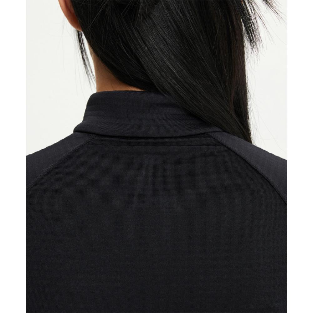 New Balance Nbnde4p142 Women Heat Grid Half Zip Up  Black 