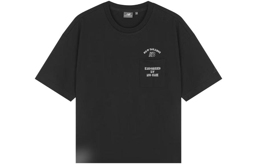 New Balance Attractive Lifestyle T Shirt Unisex Black American Vintage 5ED26151-BK XS