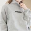 DURAN Sable Warm Brushed High-Neck Sweatshirt Dtf3W-4132 2 Colors