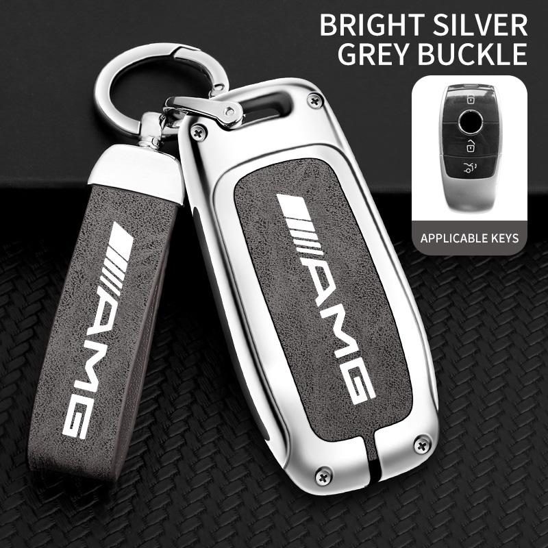 TXF4   Zinc Alloy Car Key Case Cover Protector Shell Fob Holder For Mercedes Benz AMG W177 W176 X166 X167 C257 C218 X253 C118 C117 H247