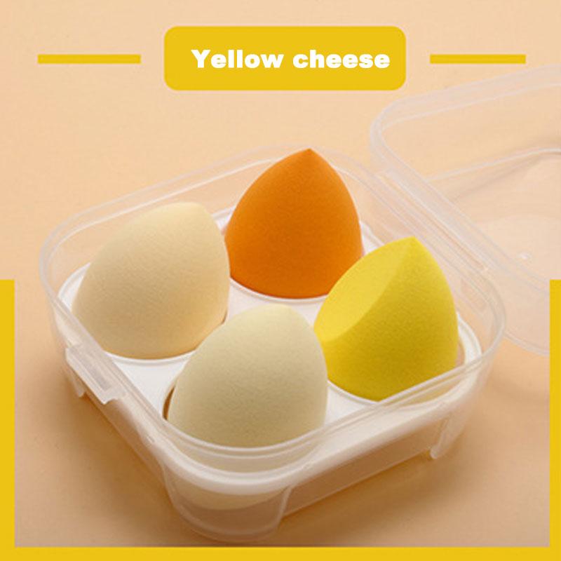 

4 шт., блендер для макияжа, косметическая слоеная губка для макияжа с коробкой для хранения, губка для тонального крема, пудра, косметические инструменты, женские аксессуары для макияжа